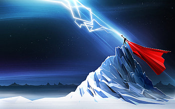 Thor Minimalism, thor, superheroes, minimalism, artwork, artist, digital-art HD wallpaper