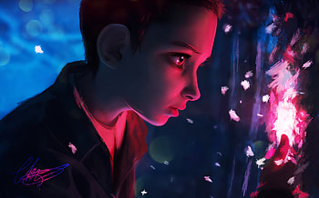 Eleven Stranger Things , eleven-stranger-things, stranger-things, tv-shows, artwork, artist, digital-art, artstation HD wallpaper