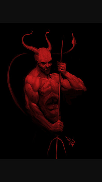Devil, Red Demon, Red Devil King HD phone wallpaper