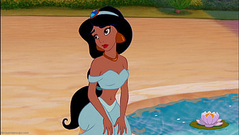 Aladdin, hairs, black, princess HD wallpaper