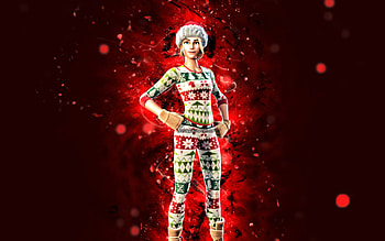 Pattern Cozy Commander, , blue neon lights, Fortnite Battle Royale, Fortnite characters, Pattern Cozy Commander Skin, Fortnite, Pattern Cozy Commander Fortnite HD wallpaper