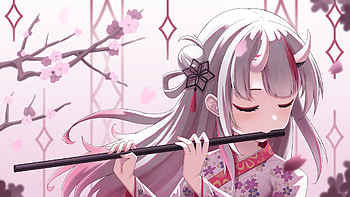 Nakiri Ayame, hololive, Nakiri Ayame, Anime, Virtual Youtuber HD wallpaper