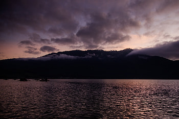 Landscape, Nature, Mountains, Clouds, Lake, Dark HD wallpaper