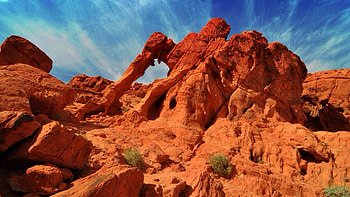 Elephant Rock, Nevada HD wallpaper