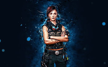 Iris Tanner, , blue neon lights, Cyberpunk 2077, RPG, fan art, Cyberpunk 2077 characters, Iris Tanner Cyberpunk HD wallpaper