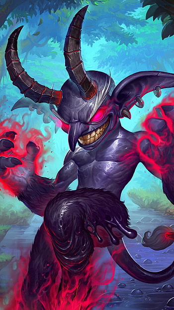 Hearthstone heroes, Imp mayhem, Powerful warlocks, Warcraft universe HD phone wallpaper