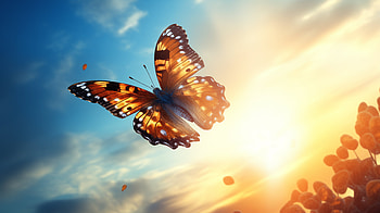 Majestic Butterfly in Sunlight -, Animal, butterfly HD wallpaper