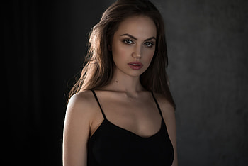 Girl Black Top , girls, model HD wallpaper