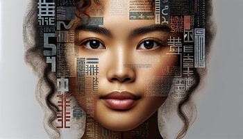 Digital Typography Portrait, typography, portrait, Digital Art, woman HD wallpaper