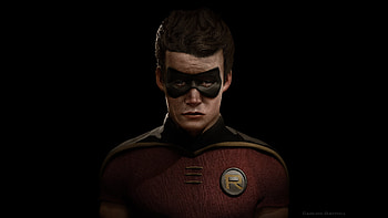 Robin Crying, robin, superheroes, behance, sad, crying HD wallpaper