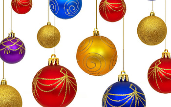 Christmas balls, holiday, white, christmas, ball HD wallpaper