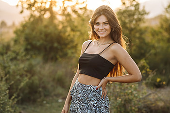 Cristina Model Smiling On Viewer , girls, model, smiling HD wallpaper