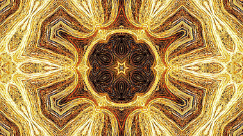 Yellow Brown Black Star Shapes Lines Abstraction Abstract HD wallpaper