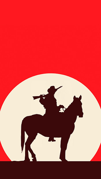 Red Dead Redemption 2, Minimalistic design, resolution, Striking visual impact HD phone wallpaper