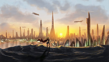 City Of Krypton, superheroes, artist, artwork, digital-art HD wallpaper