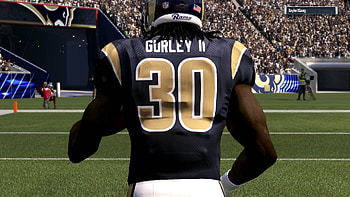 TODD GURLEY AND THE NEW LOOKED RAMS LOOK TO BEAT ODELL BECKHAM AND THE GIANTS - Madden 17 Online HD wallpaper