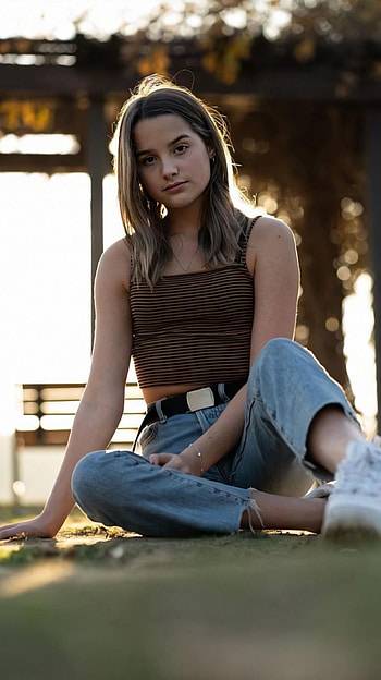 Jules LeBlanc, hollywood actress, model HD phone wallpaper