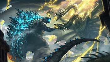 Ghidorah Godzilla King Of The Monsters , godzilla-king-of-the-monsters, 2019-movies, movies, artstation HD wallpaper