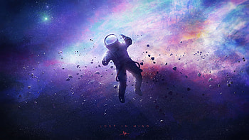 Lost In Mind, astronaut, artist, artwork, digital-art, artstation HD wallpaper