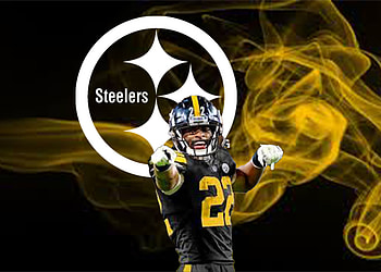 najee harris, football_helmet, sports_jersey, NFL, steelers HD wallpaper