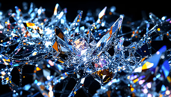 Stunning Crystalline Elegance - Ultra, crystal, Abstract, light, texture HD wallpaper