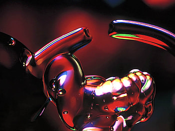 Glass shear, absract, graphy, art, light, glass HD wallpaper