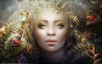 Forest Fairy, fairy, girl, lady, forest HD wallpaper