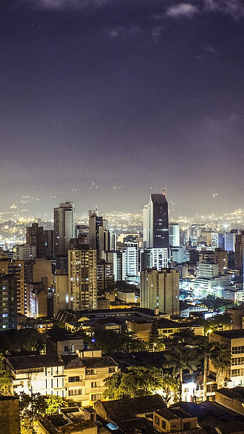 Medellin, Colombia, Urban landscapes, Dynamic cityscape, Vibrant nightlife HD phone wallpaper
