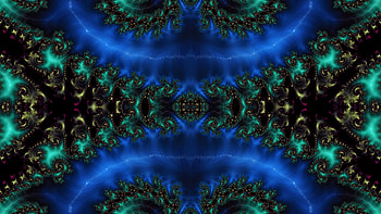 Trippy Psychedelic Fractal, trippy, psychedelic, symmetry, dark, blue, Abstract, fractal, abstract blue HD wallpaper