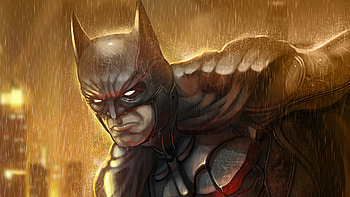 Batman Rain, batman, superheroes, digital-art, artist, artwork, artstation HD wallpaper