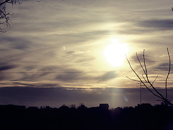 Sunset, sky, nature, light HD wallpaper