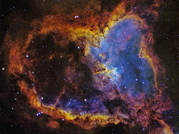 Heart Nebula, nebula, heart, digital-universe HD wallpaper