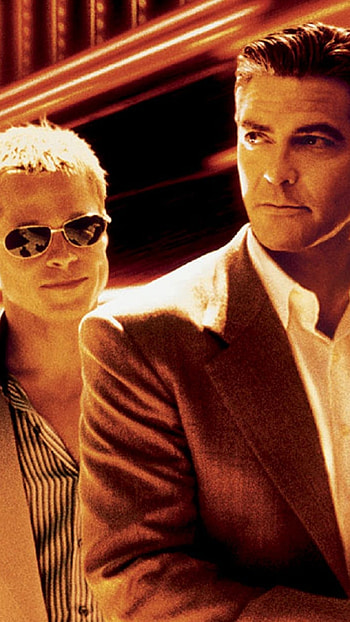 Ocean's Eleven, George Clooney's ensemble, Stylish movie team, Heist thrill HD phone wallpaper