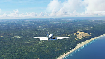 Mozambique coast, Aerial views, Stunning landscapes, Flight simulator experience HD wallpaper