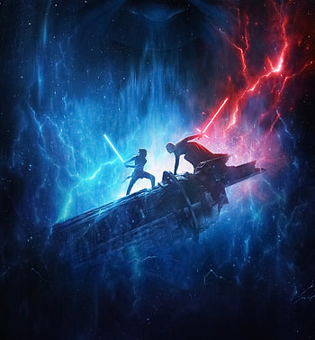 Star Wars: The Rise of Skywalker, Kylo Ren and Rey, 2019 movie HD phone wallpaper