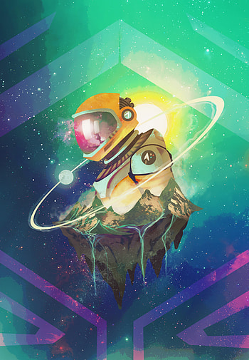 Art, Universe, Stars, Cosmonaut, Astronaut HD phone wallpaper
