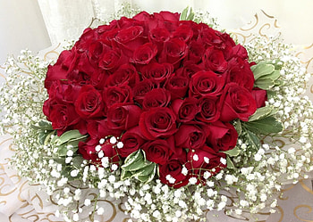 Flowers, Roses, Typography, Registration, Bouquet, Gypsophilus, Gipsophile HD wallpaper