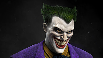 Joker Closeup Laugh, joker, superheroes, artist, artwork, digital-art, artstation HD wallpaper