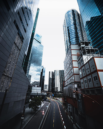 Cities, Architecture, City, Road, Skyscrapers HD phone wallpaper
