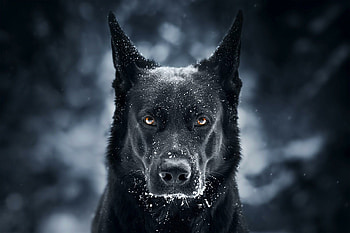 Black German Shepherd, Stunning backgrounds, Elegant dog breed HD wallpaper