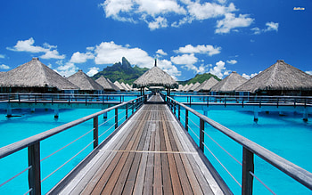 The St. Regis Bora Bora, Tahiti HD wallpaper