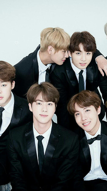 Bts, black white HD phone wallpaper