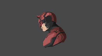 Daredevil Minimalism , daredevil, minimalism, artwork, artist, superheroes, digital-art, artstation HD wallpaper