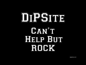 Dipsite, slogan, 3d, black and white HD wallpaper