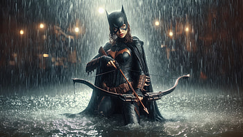 Unpredictable Batgirl, batgirl, superheroes, artwork, art, ai, digital-art, deviantart HD wallpaper