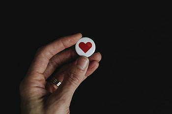 Love, Hand, Heart, Symbol, Icon, Badge HD wallpaper