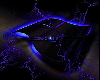Black & Blue Abstract, blue, 3d and cg, black, abstract, windows HD wallpaper