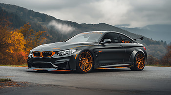 BMW M4 : Sleek Power Meets Autumn Roads, BMW M4, BMW HD wallpaper