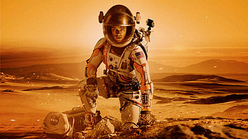 Matt Damon, The Martian , Astronaut on Mars, Sci-fi adventure HD wallpaper