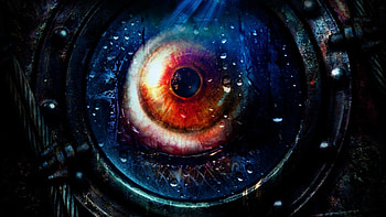 Haunted Eye, epic, eye, fantasy, dark HD wallpaper